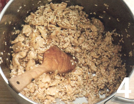 Preparacion de Risotto de Pollo con Azafrán - Paso 4