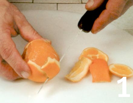 Preparacion de Receta de Cocina: Gelatina de Naranja - Paso 1