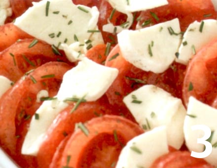 Preparacion de Receta de Cocina: Gratinado de Tomates y Mozzarella - Paso 3