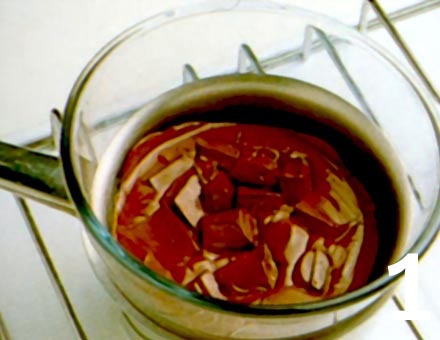 Preparacion de Receta de Cocina: Copas de Chocolate al Ron - Paso 1