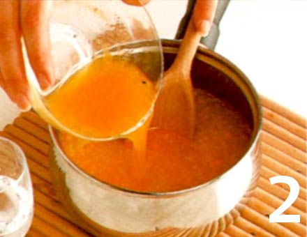 Preparacion de Receta de Cocina: Sorbete de Naranja al Chocolate - Paso 2