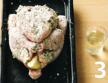 Preparacion de Receta de Cocina: Pollo Asado - Paso 3